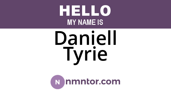Daniell Tyrie