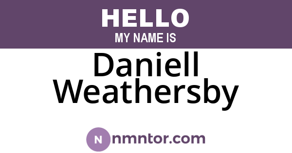 Daniell Weathersby