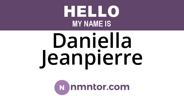 Daniella Jeanpierre