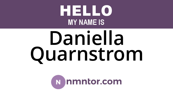 Daniella Quarnstrom
