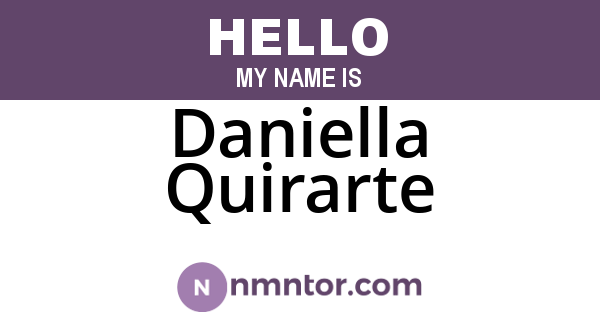 Daniella Quirarte