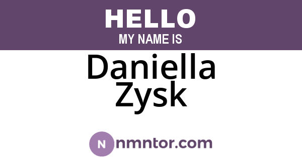 Daniella Zysk