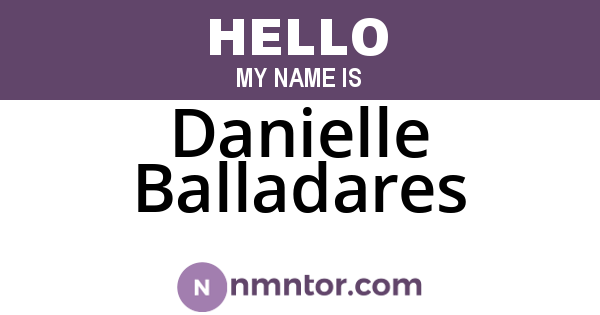 Danielle Balladares
