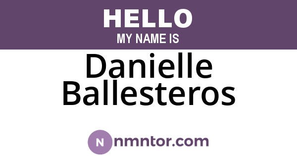 Danielle Ballesteros