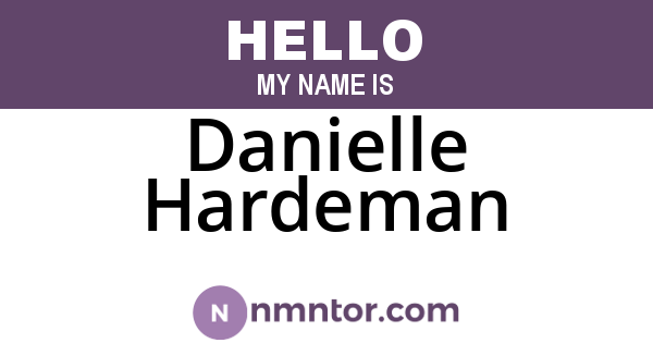 Danielle Hardeman