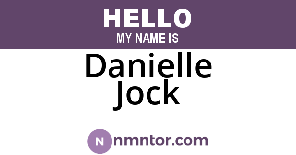Danielle Jock