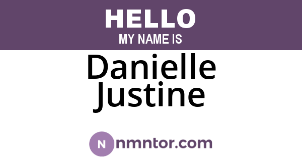 Danielle Justine