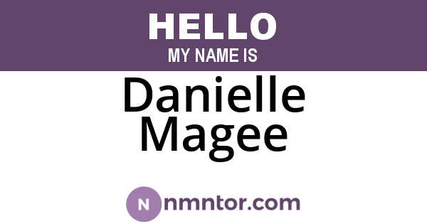 Danielle Magee