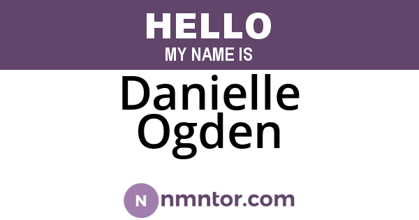 Danielle Ogden