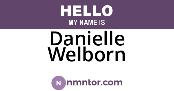 Danielle Welborn