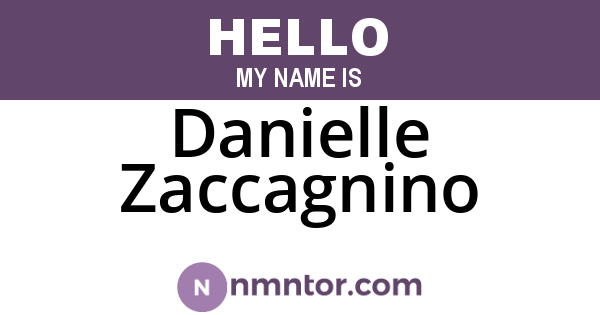 Danielle Zaccagnino