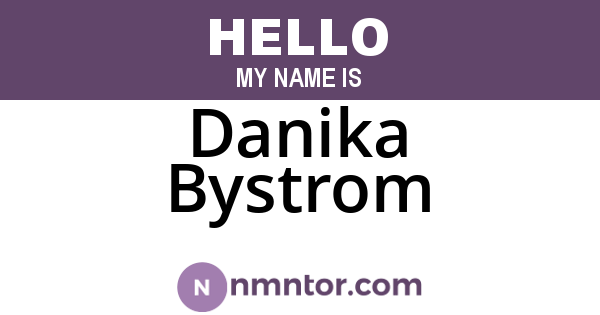 Danika Bystrom