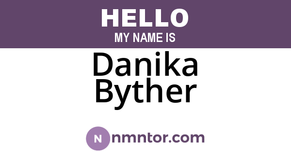 Danika Byther