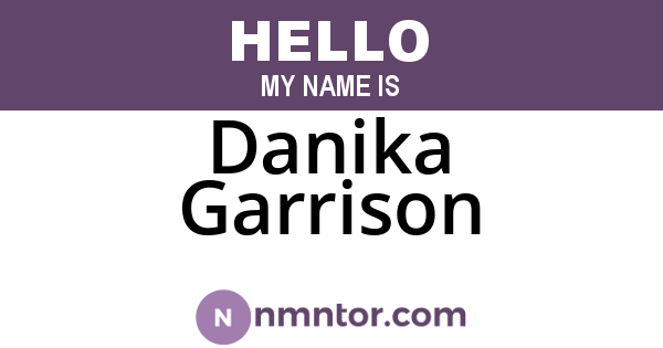 Danika Garrison