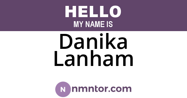 Danika Lanham