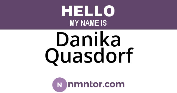 Danika Quasdorf