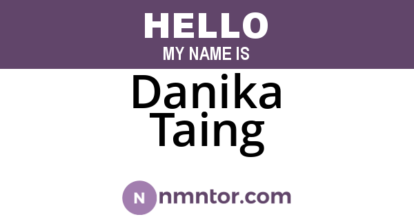 Danika Taing