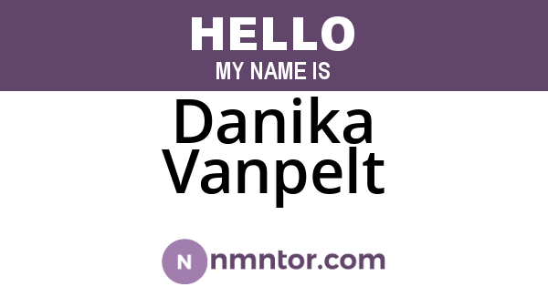 Danika Vanpelt