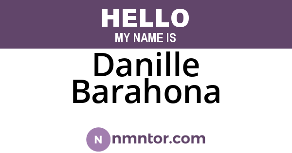 Danille Barahona