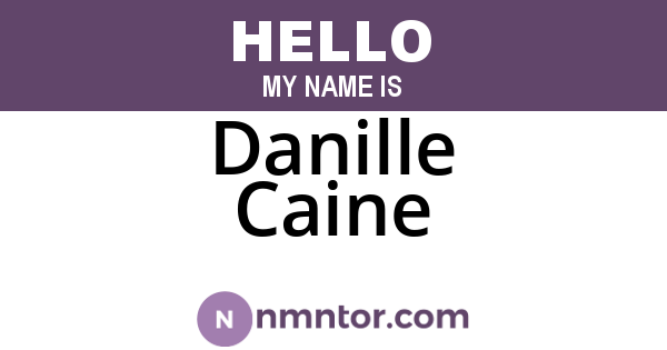 Danille Caine