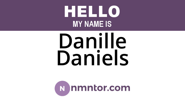 Danille Daniels