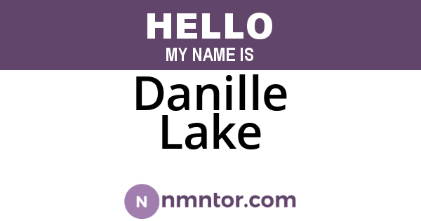 Danille Lake