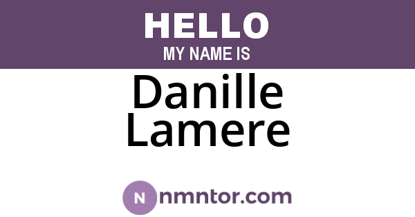 Danille Lamere