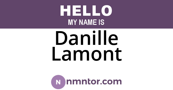 Danille Lamont
