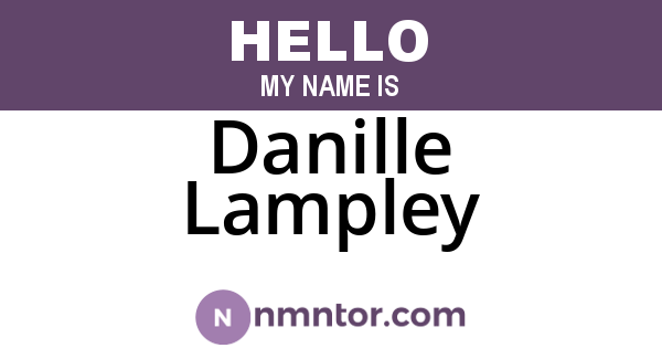 Danille Lampley