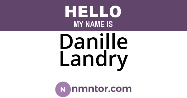 Danille Landry