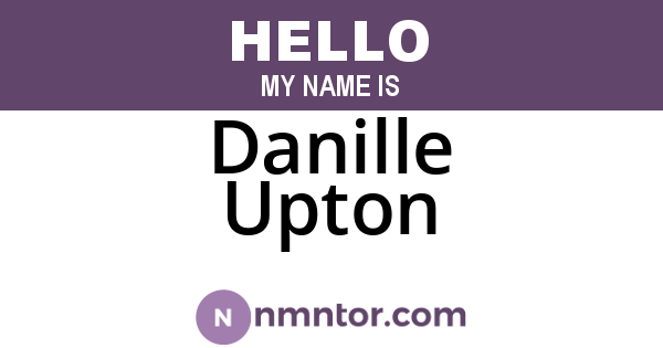 Danille Upton