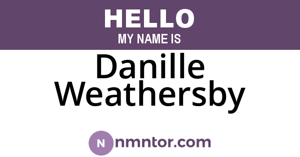 Danille Weathersby