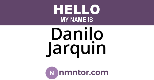 Danilo Jarquin