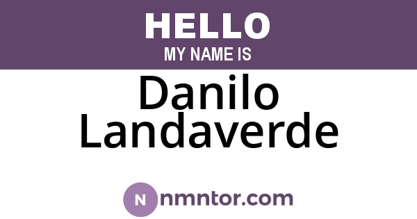 Danilo Landaverde