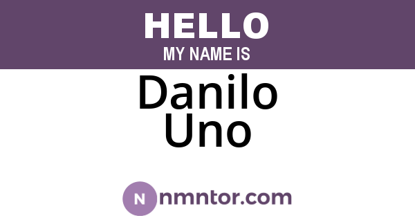 Danilo Uno