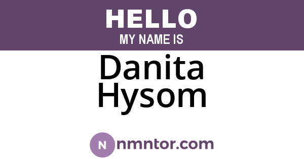 Danita Hysom