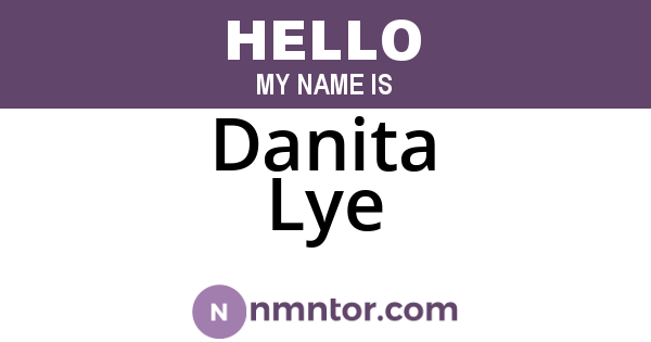 Danita Lye
