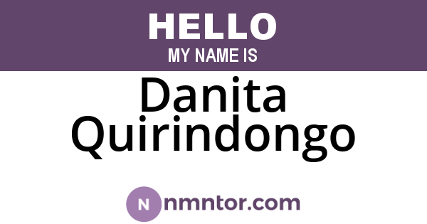 Danita Quirindongo