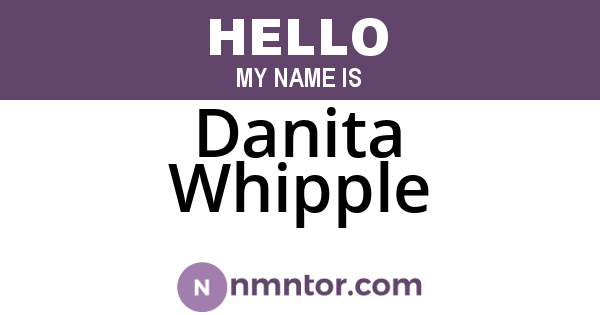 Danita Whipple