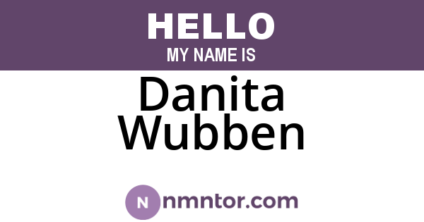 Danita Wubben