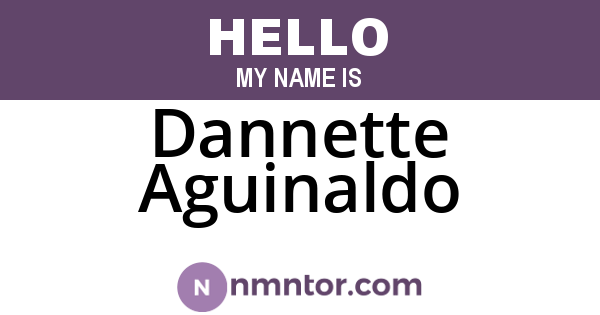 Dannette Aguinaldo