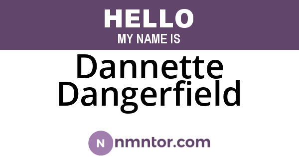 Dannette Dangerfield