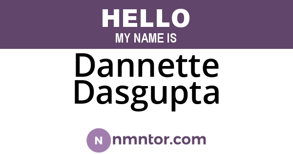 Dannette Dasgupta