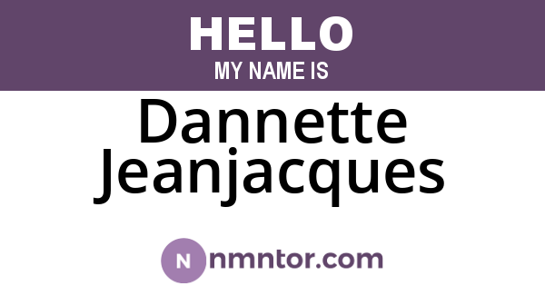 Dannette Jeanjacques