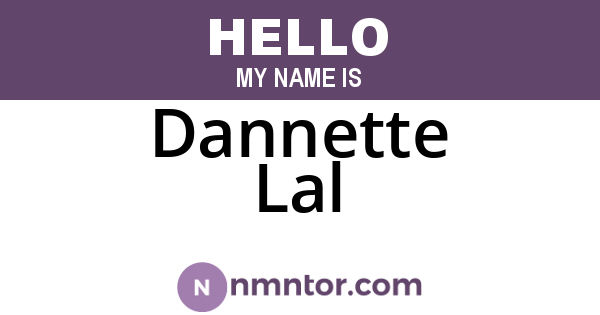 Dannette Lal