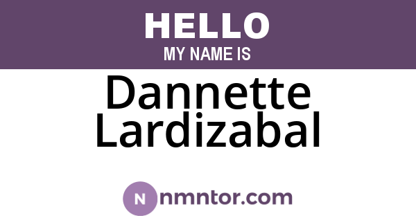 Dannette Lardizabal