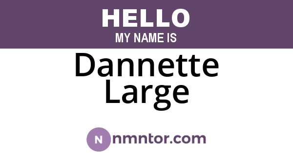Dannette Large