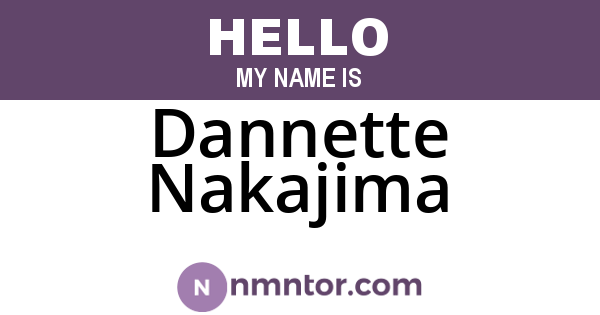 Dannette Nakajima