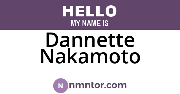 Dannette Nakamoto