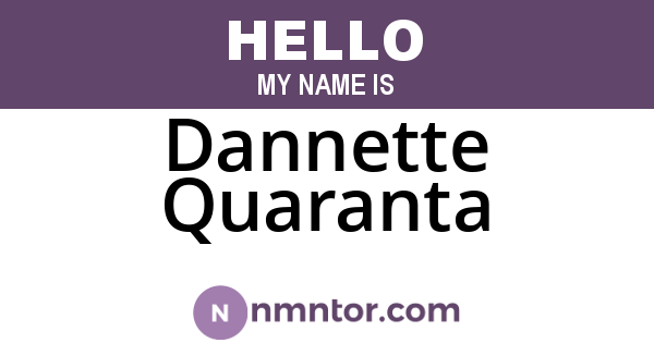 Dannette Quaranta